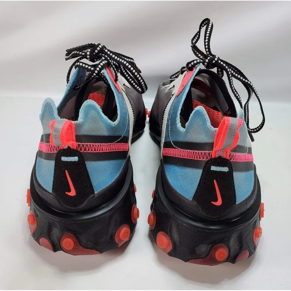 NIKE React Element 87 Solar Red Mens Size 10 Sneakers AQ1090-006 4350‎